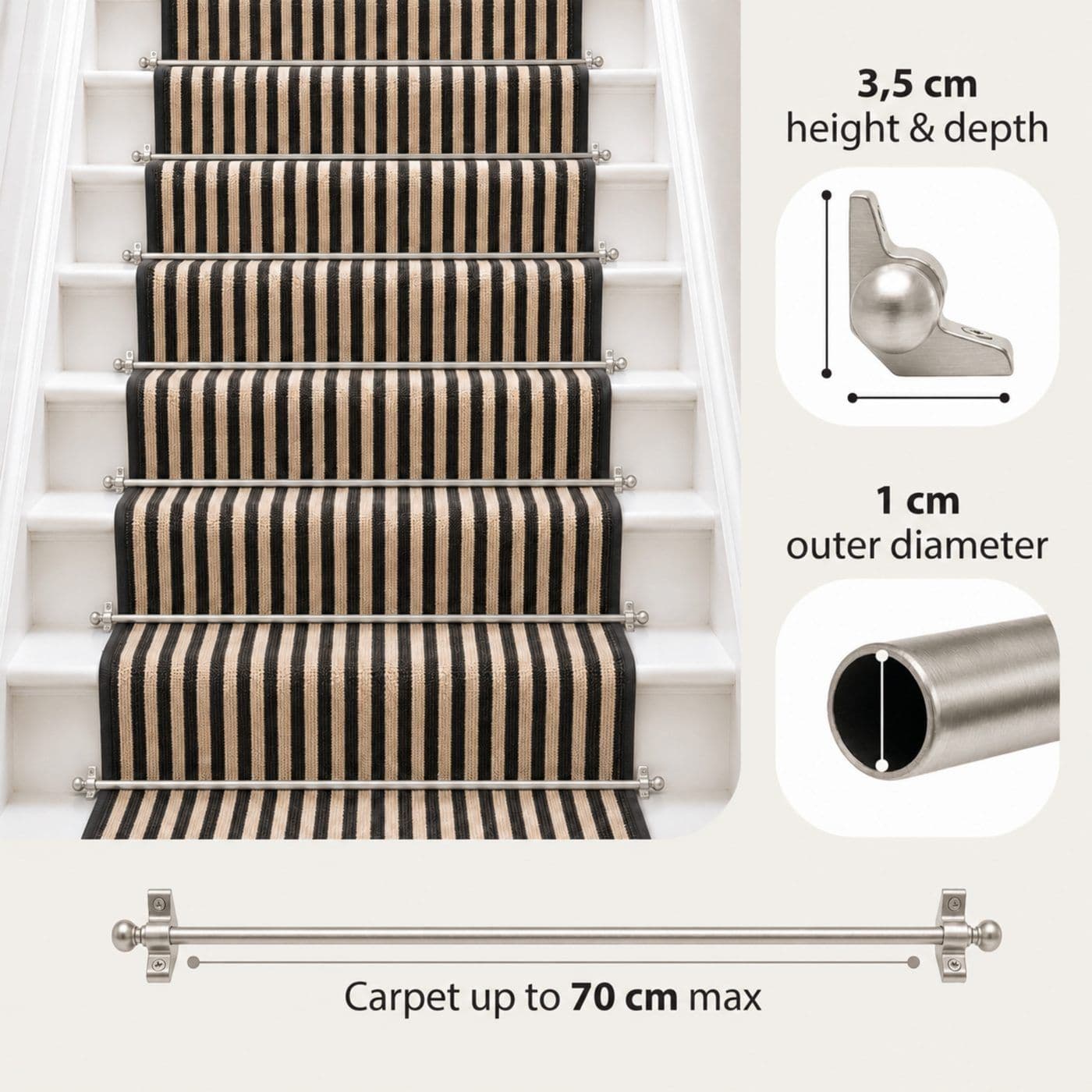 Stair Carpet Rods — image 5